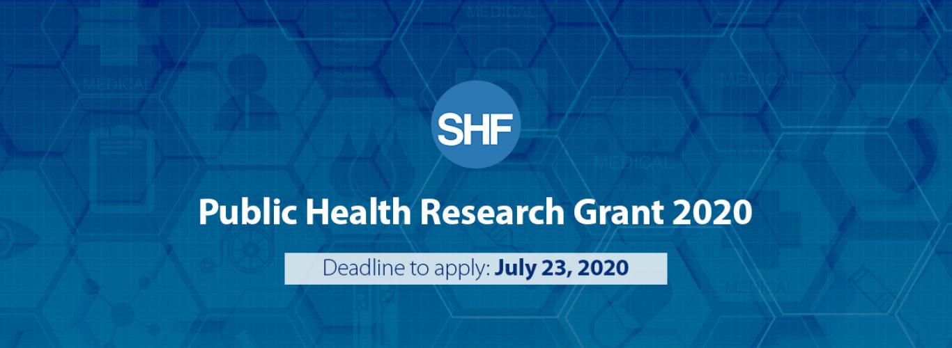 Shahid Hussain Foundation Announces Public Health Research Grant 2020