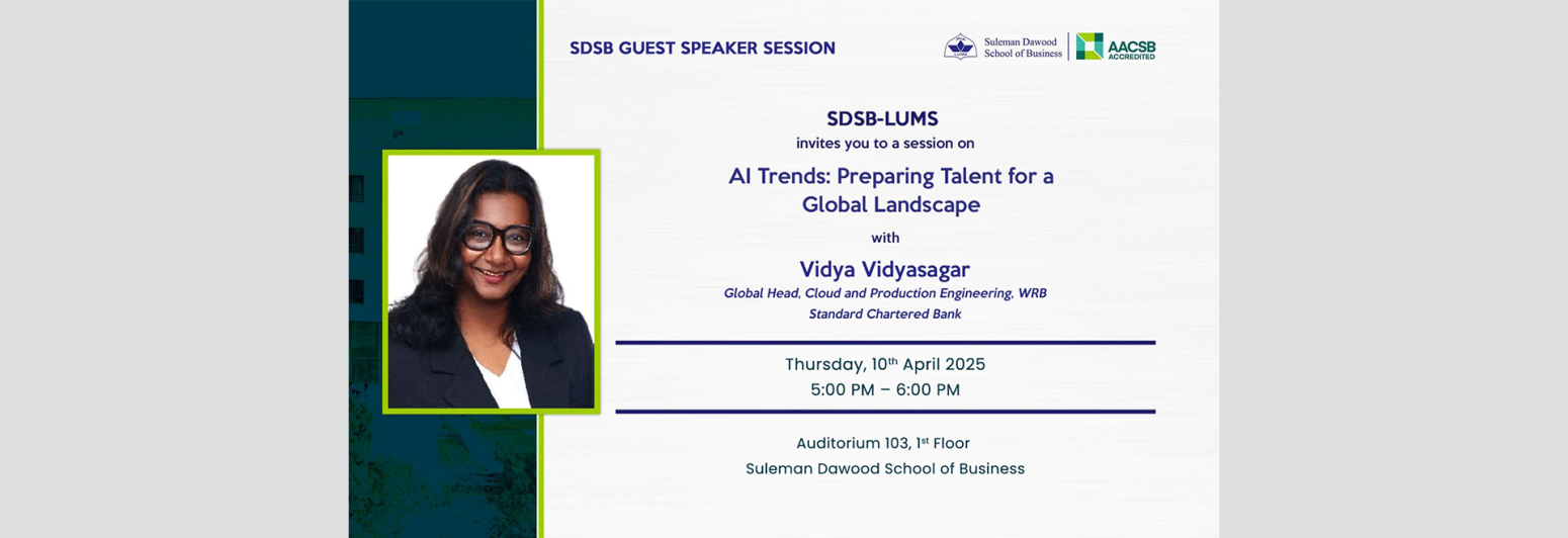 SDSB Speaker Session - AI Trends: Preparing Talent for a Global Landscape